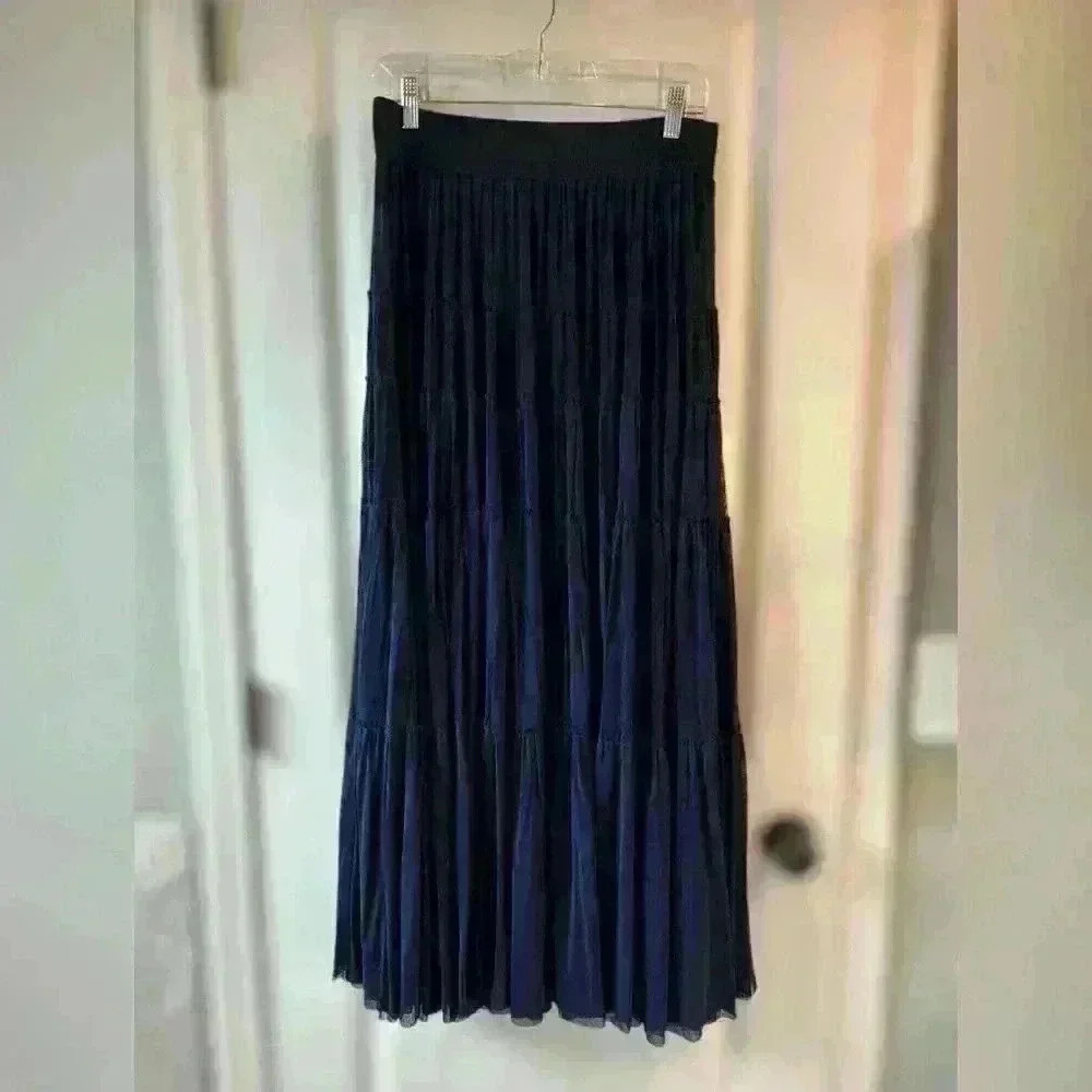 Etcetera layered maxi skirt